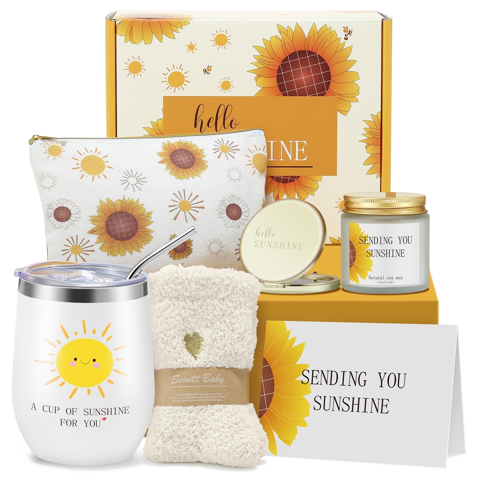Wasocol sunflower gift box brightens her day with a sunny design
