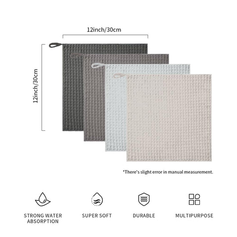 Watchget barista microfiber cloths with hook for quick access during service.