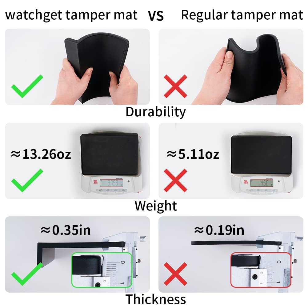 Watchget Espresso Tamping Mat counter surface safeguard for home barista use