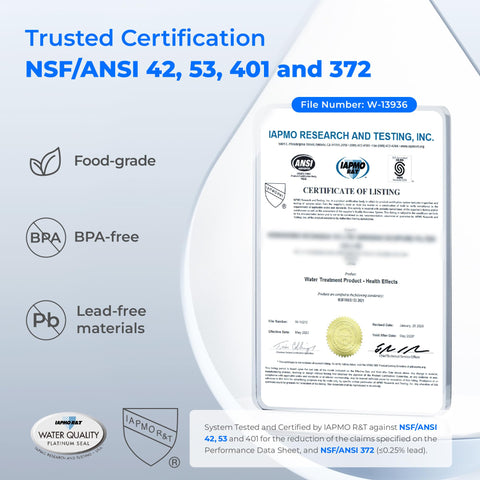 Waterdrop 30-day rechargeable battery enables continuous use.