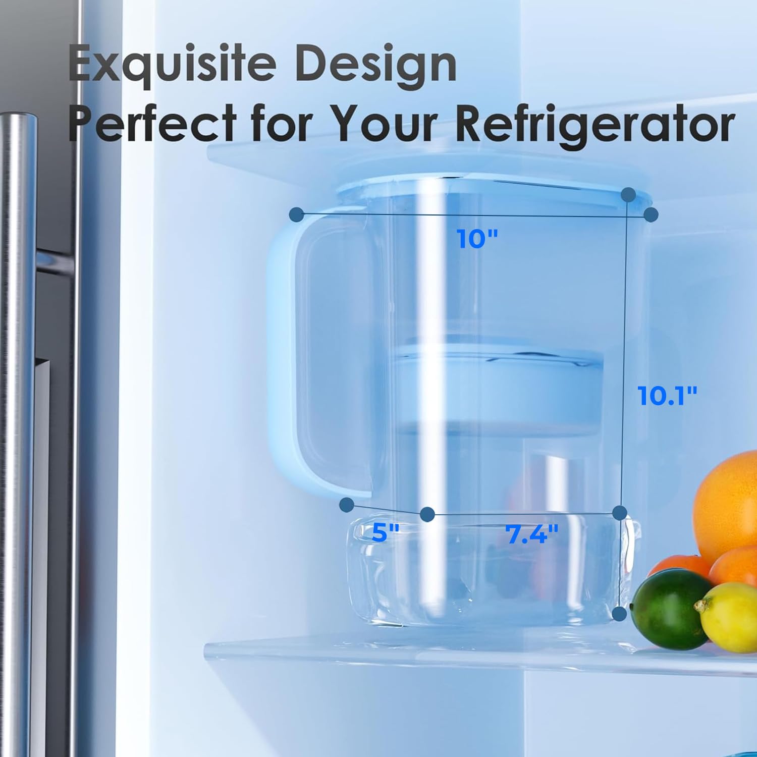 Waterdrop Alkaline Lucid pitcher used with coffee to showcase taste improvement potential.