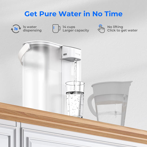 Waterdrop Battery life display emphasizes 30-day charge.