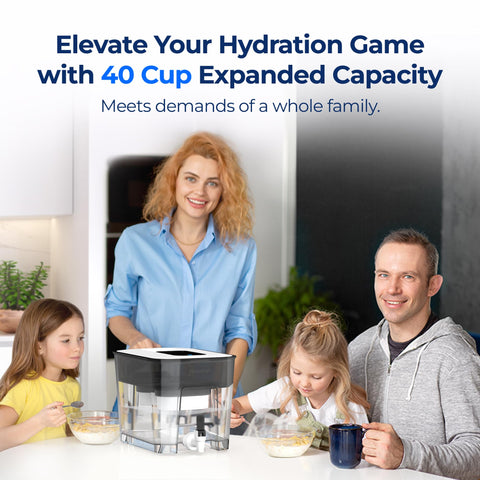 Waterdrop dispenser uses safe materials for family-friendly use.