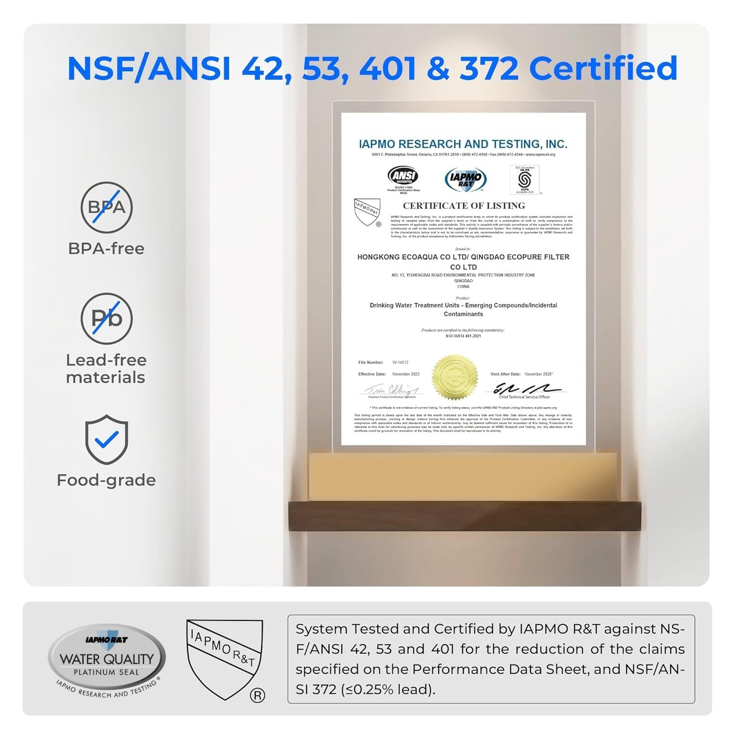 Waterdrop filter media access simplifies filter replacement