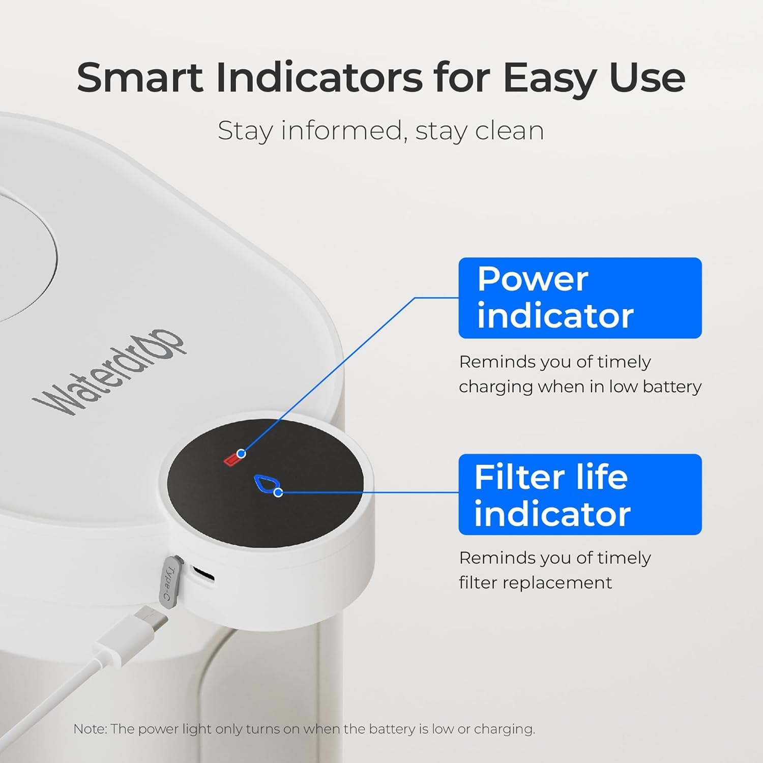 Waterdrop FreshTaste white pitcher design ideal for modern kitchens.