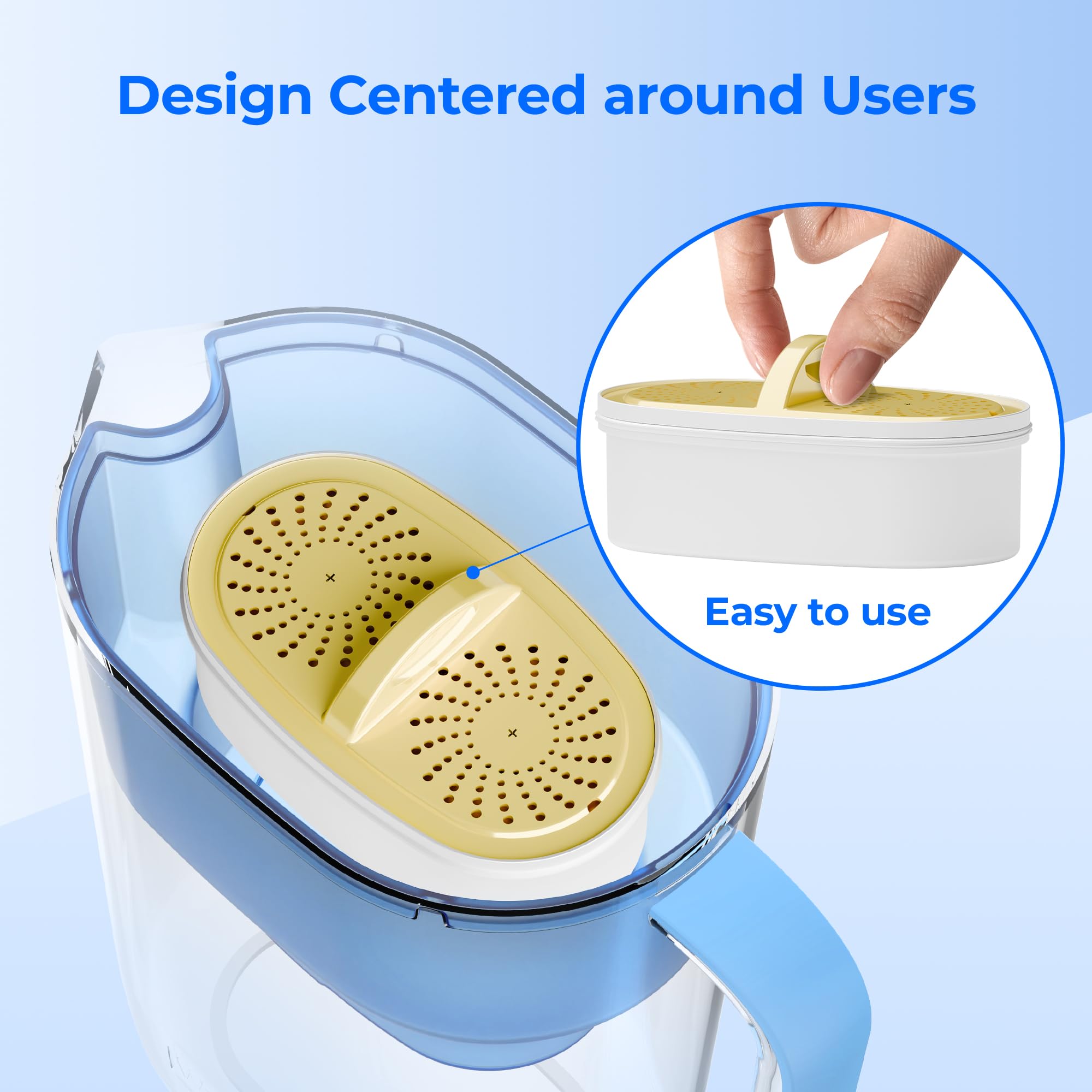 Waterdrop lead-reduction capability helps minimize lead in filtered water.