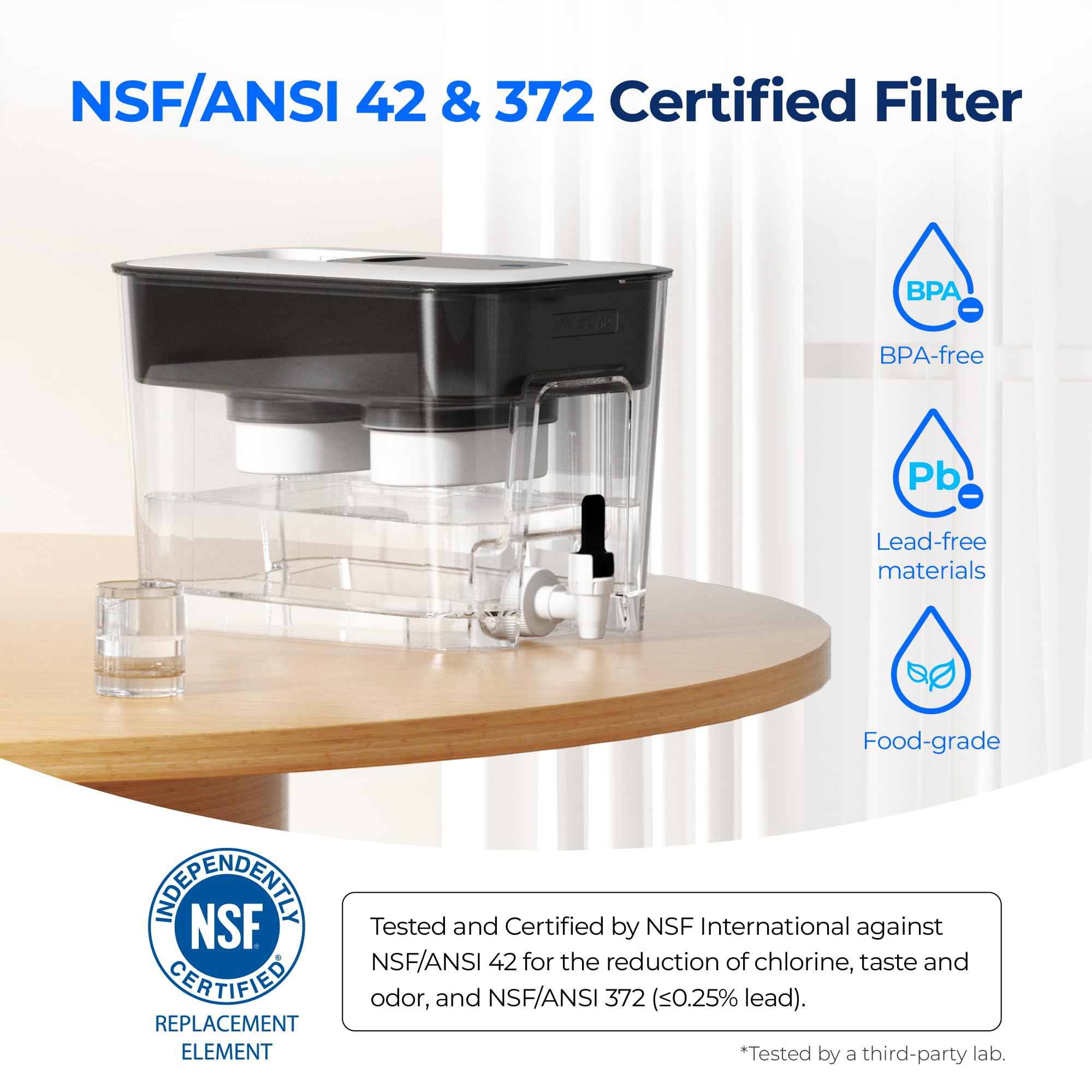 Waterdrop replacement filters pack ready for simple swaps.