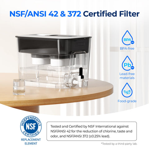 Waterdrop replacement filters pack ready for simple swaps.