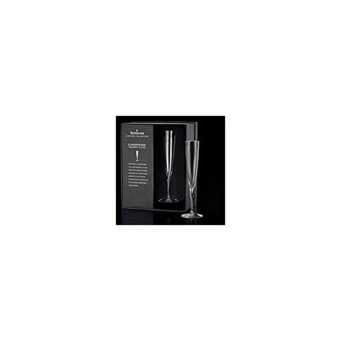 Waterford Elegance trumpet flute crisp rim aids aroma release and pour clarity.
