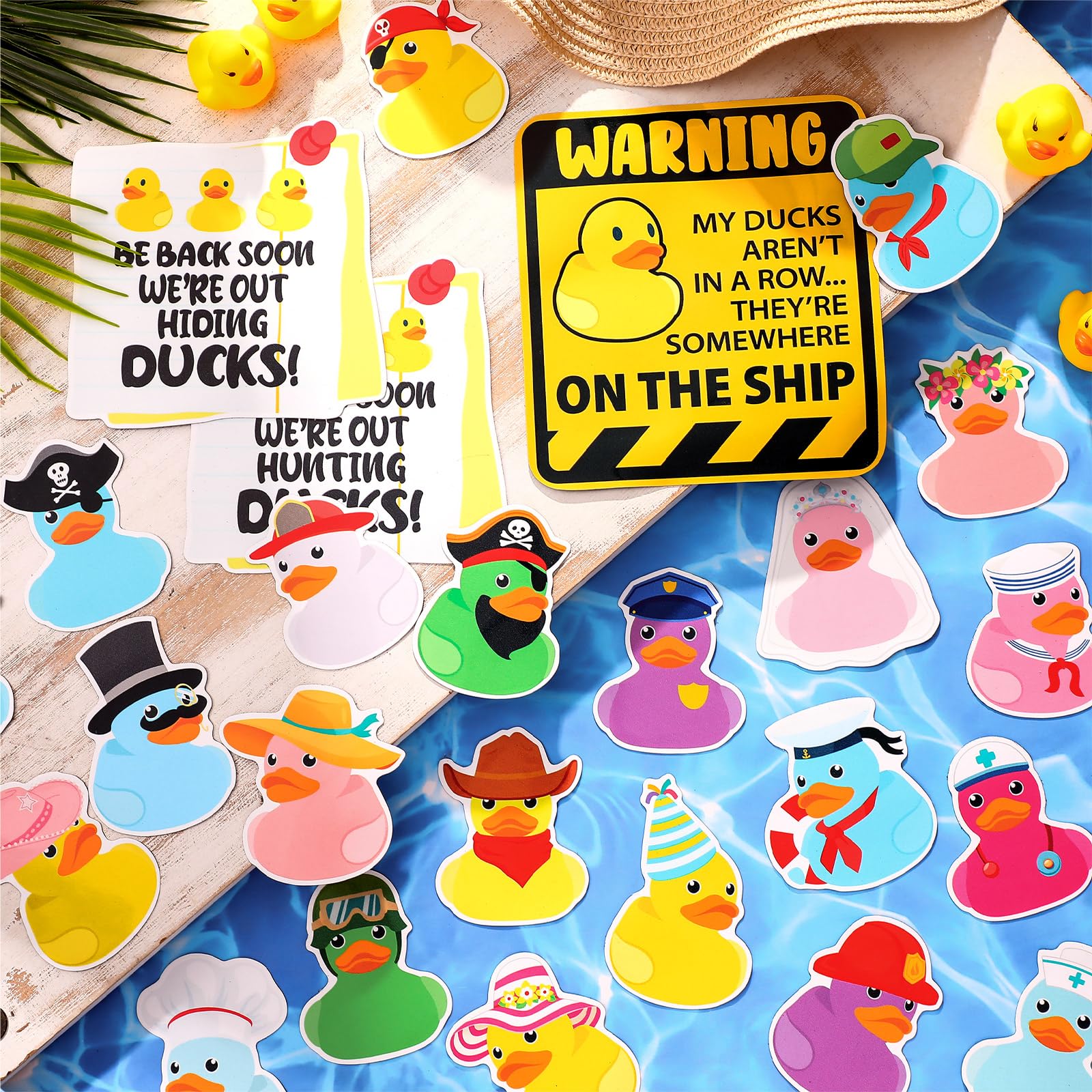 Watersay pirate duck door magnet adds playful visibility to your cabin or fridge.