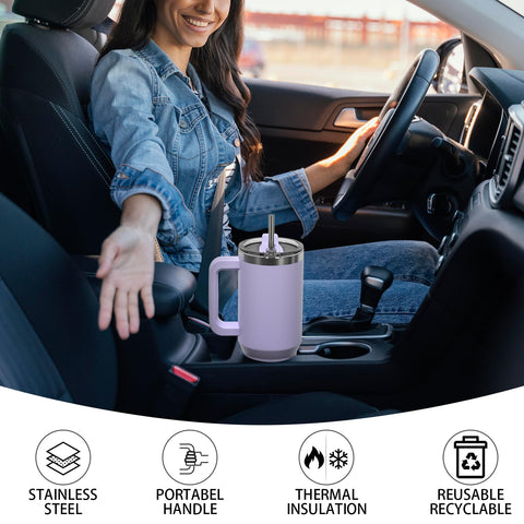 Watersy car cup-holder friendly tumbler on the go