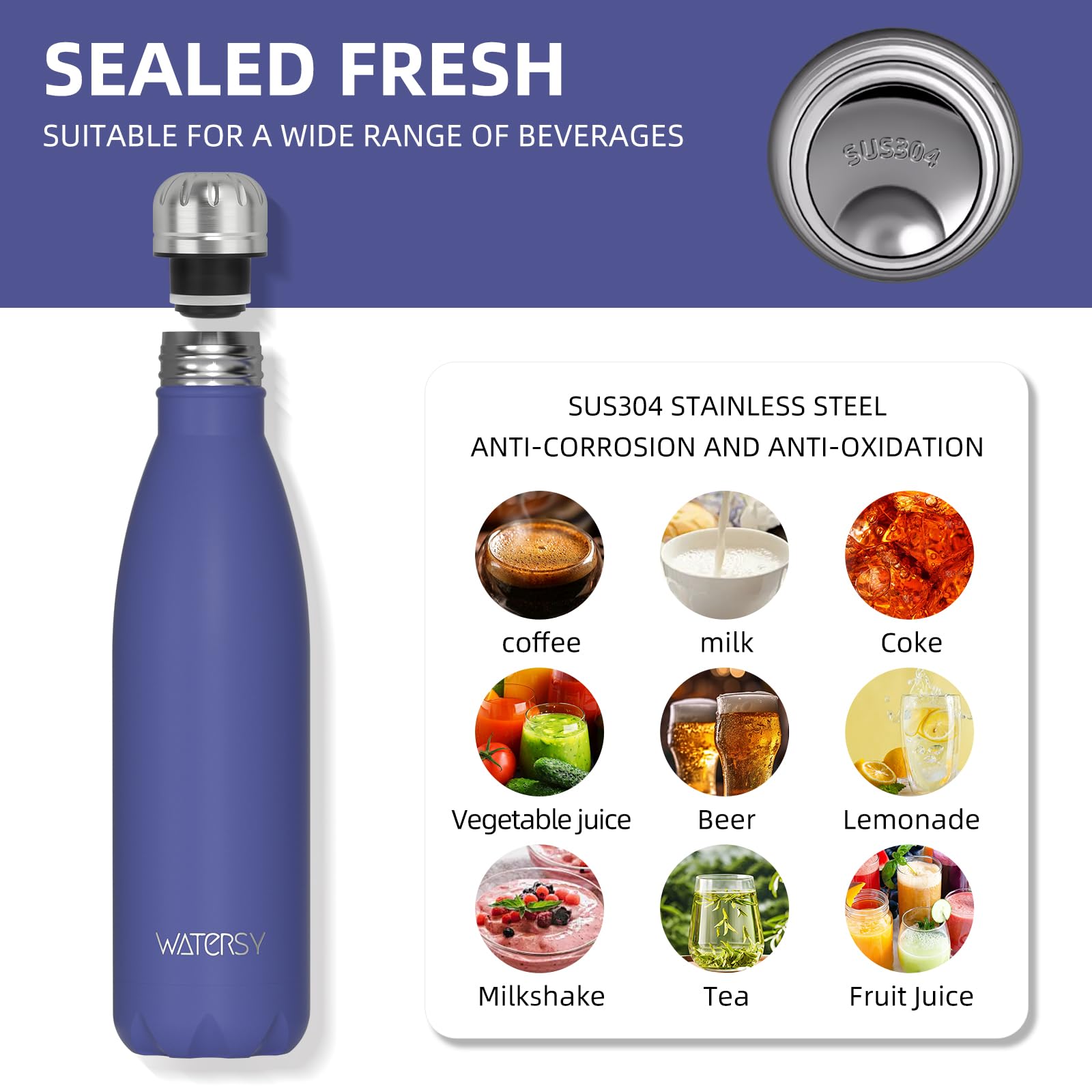 WATERSY color options let you express personal style while staying hydrated.
