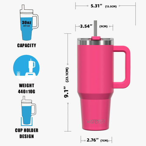 Watersy reusable tumbler promotes eco-friendly hydration habits.