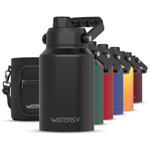 Watersy half-gallon bottle insulated cap for secure travel and long-lasting freshness.