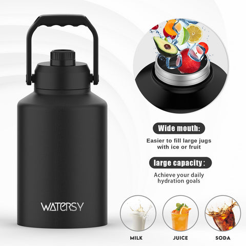Watersy leak-proof spout cap with silicone ring prevents spills during workouts and travel.