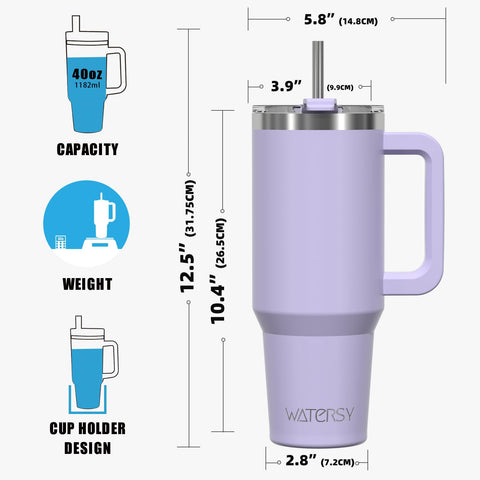 WATERSY pour-friendly ice compatibility for refreshing drinks.