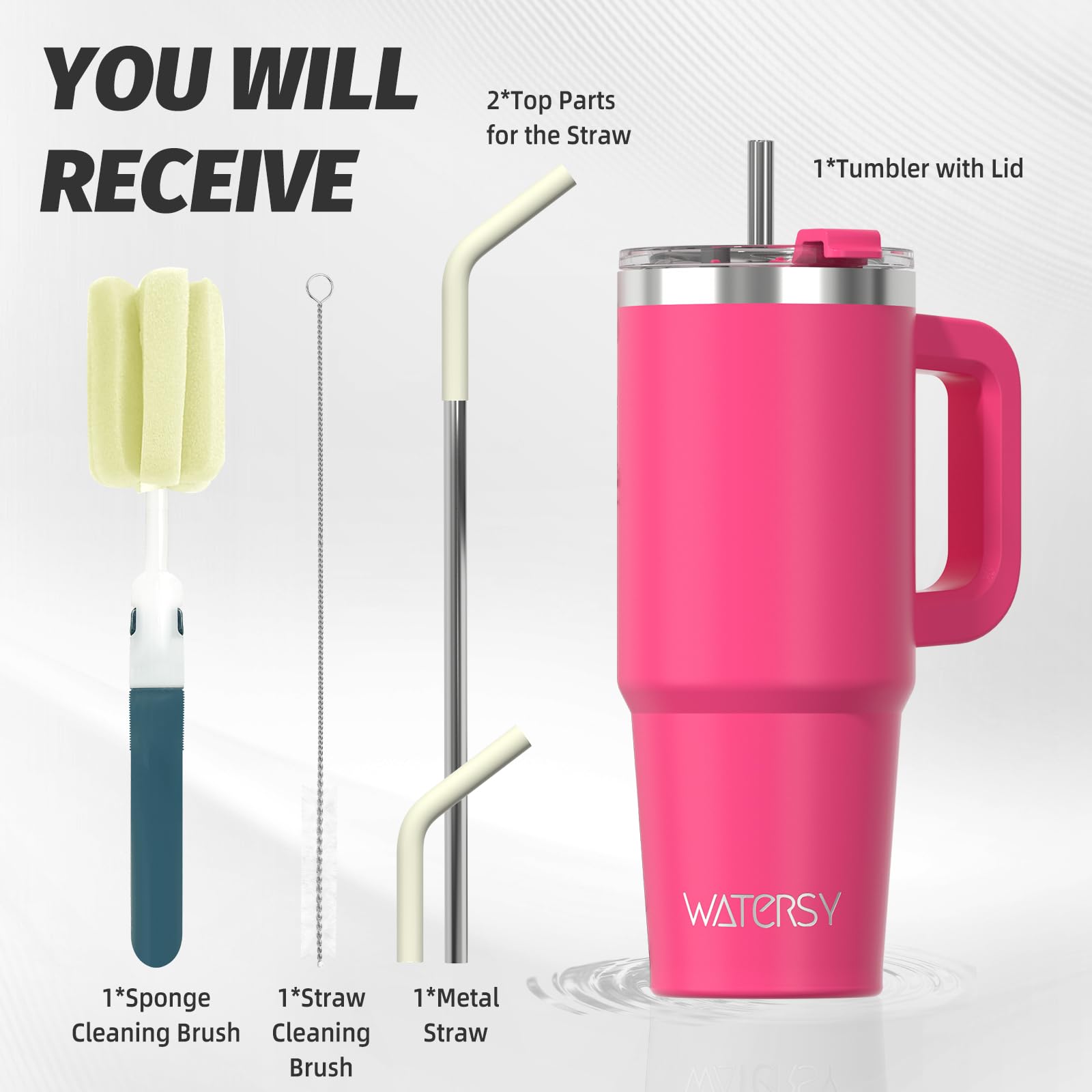 Watersy tumbler lid and straw ensuring leakproof sipping during travel