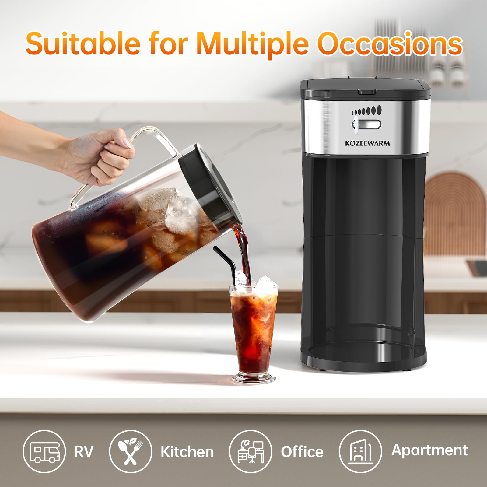 Brewing directly into the WATO FT pitcher in under 10 minutes