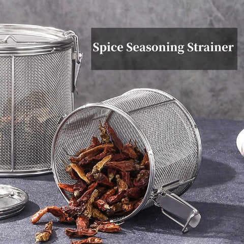 Watris Veiyi stainless steel tea ball strainer, rust-resistant and easy to clean.