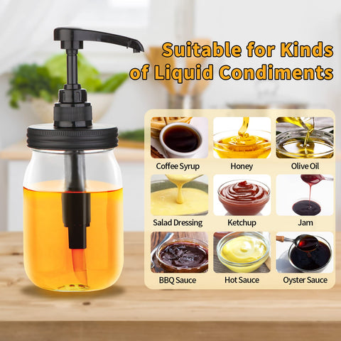 Watsango leak-proof lids with seals on mason jars for fresh condiments.