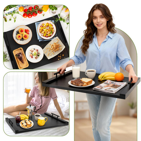 WAUTENANTY noodle board acts as a temporary sink cover to extend counter space.