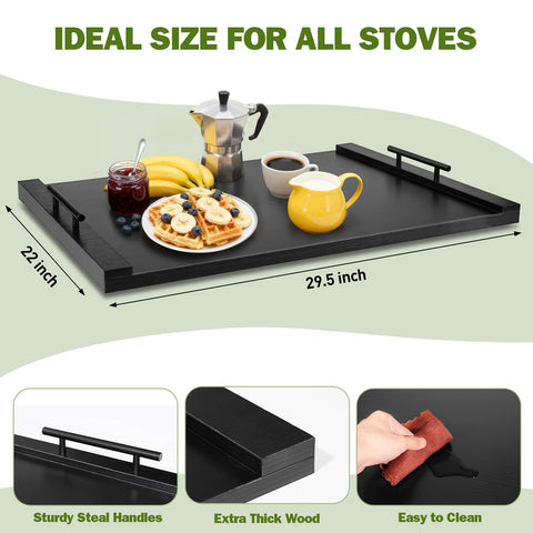 WAUTENANTY noodle board wood-top surface adds durable work area for cooking prep.