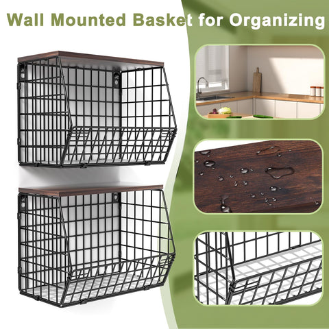 Wawocs multi-purpose kitchen storage for fruit, pantry, and snacks