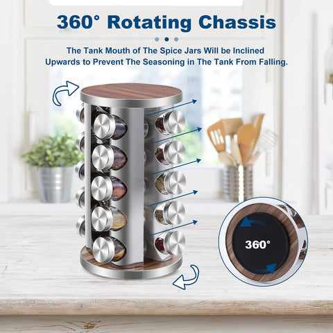 WAYDA non-slip base keeps the rack stable on the countertop.