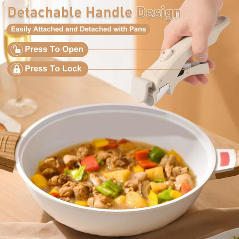 Close-up of the release button enabling quick detach for clutter-free cabinets