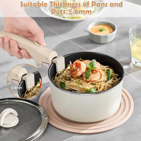 Cream white Wayona design adds modern look to cookware