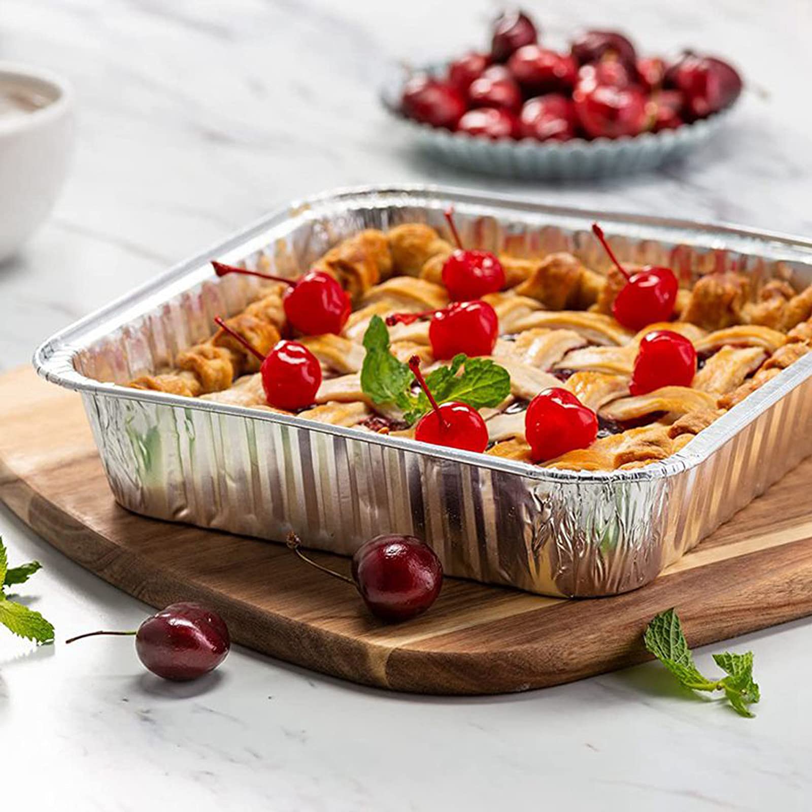 Waytiffer bulk pans in packaging for events