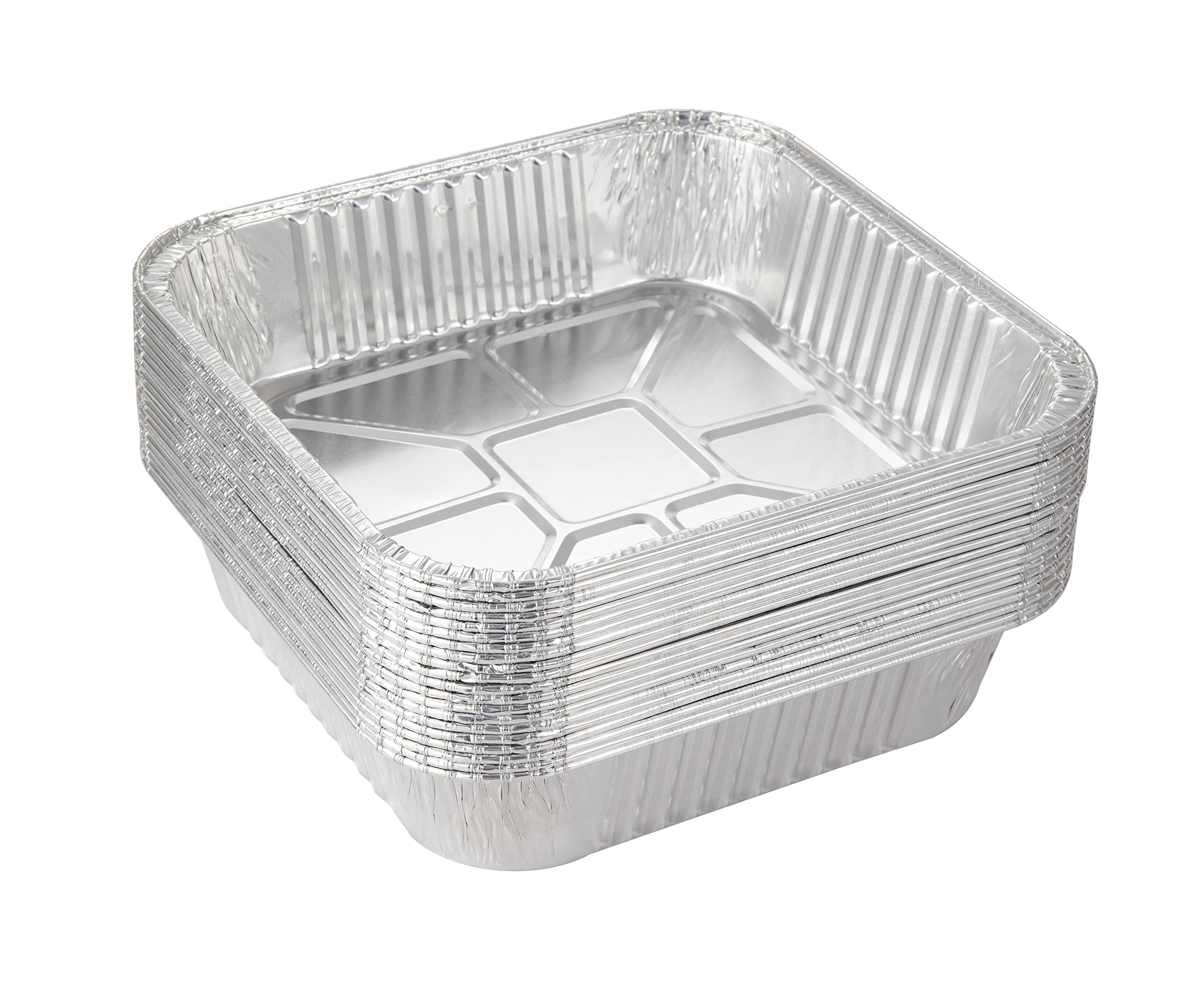 Waytiffer 8x8 foil pan top view for easy baking