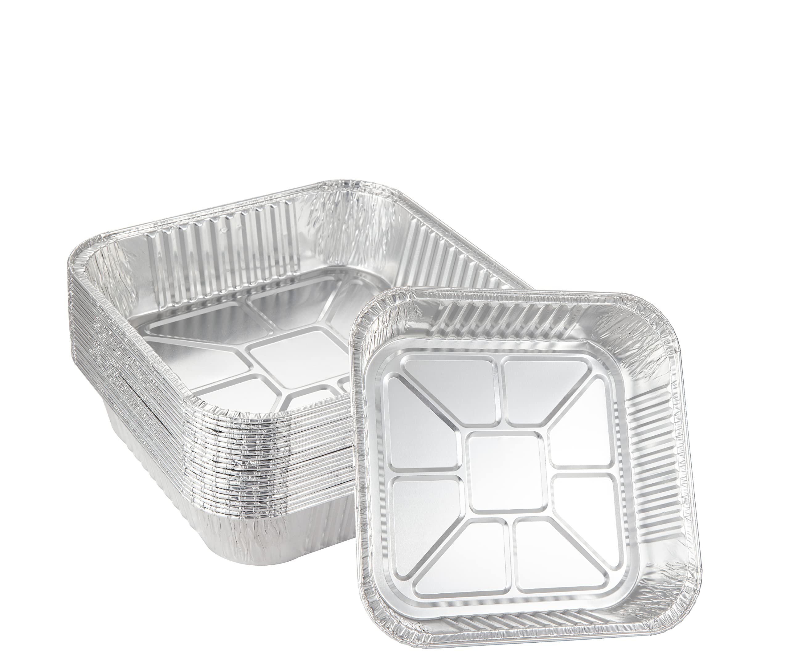 Waytiffer foil pans stacked for bulk catering and storage