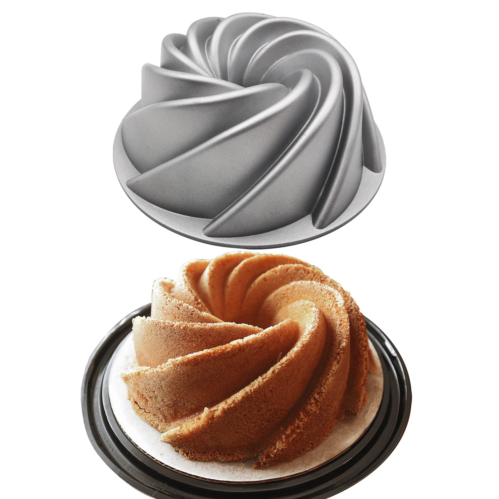 WBJKZJD 8 inch aluminum Charlotte pan with titanium plating for longevity