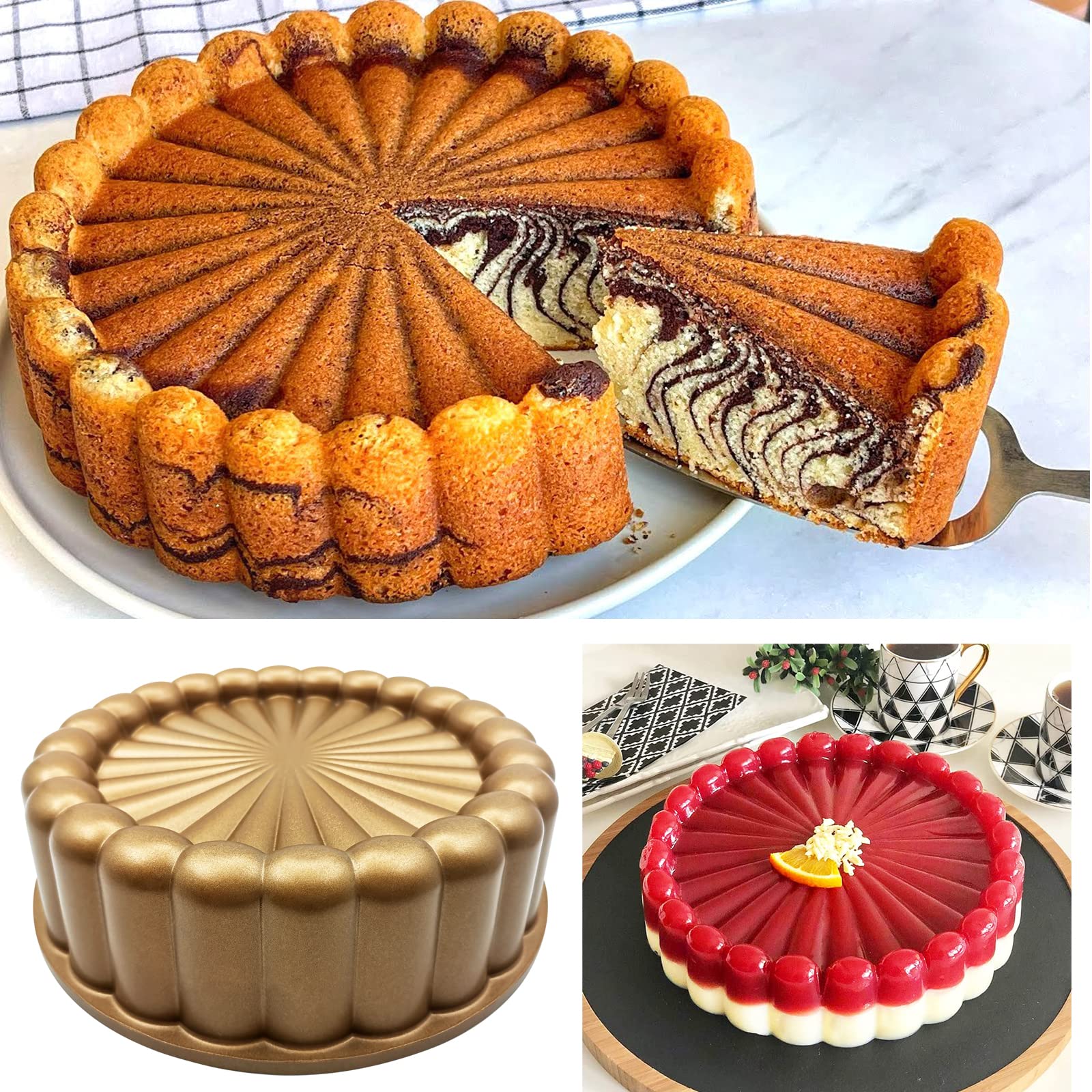 WBJKZJD easy-release design keeps cakes pristine when removed.