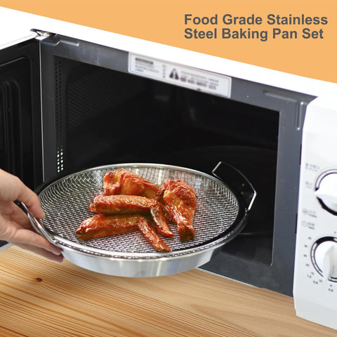 WBJKZJD dishwasher-safe deep mesh basket for quick cleaning