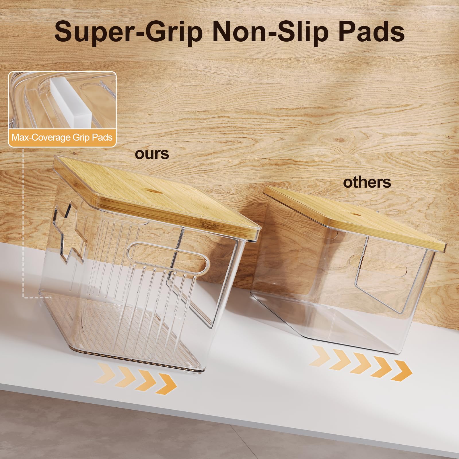 WBKATN bamboo lid with finger hole for hygienic lid removal