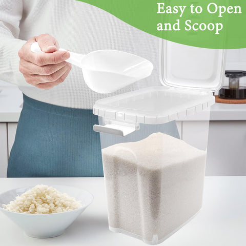 WBKTOOL slim design container ideal for organizing cereals, beans, and grains in compact spaces