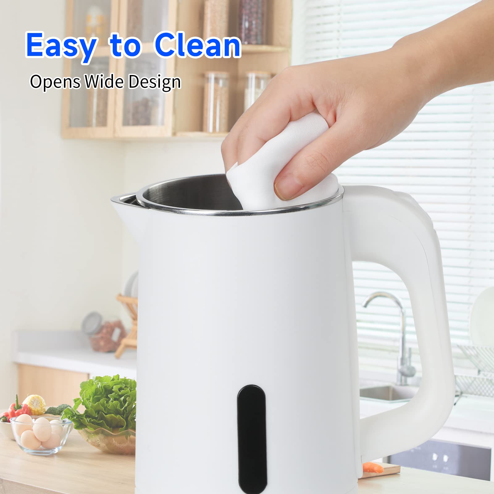 Wdcme safe-touch outer layer and ergonomic handle for comfortable use.