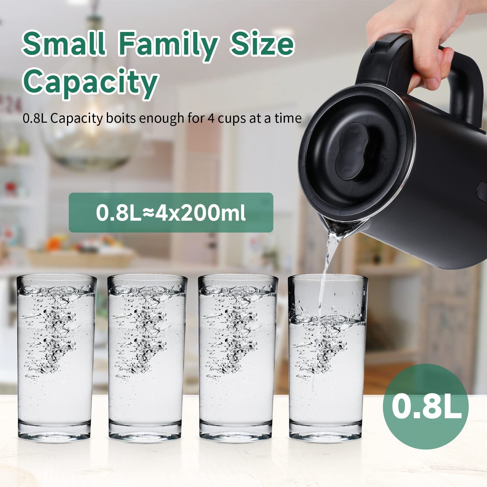 Wdcme inner stainless steel pot preserves water taste with no plastic contact
