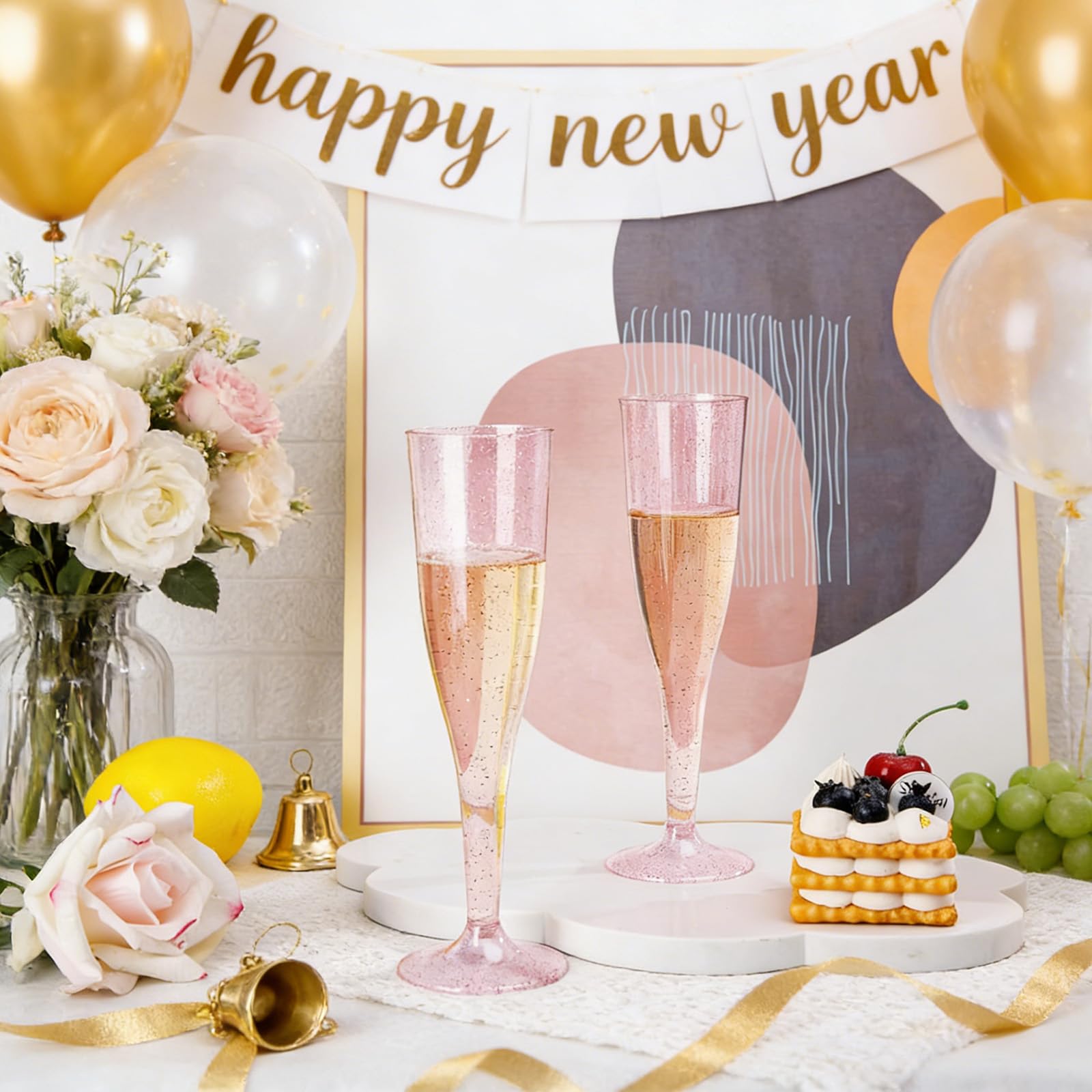 WDF two-piece construction flutes, easy to store after celebrations.