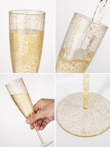 WDF table-set styling with versatile champagne glasses for cocktails