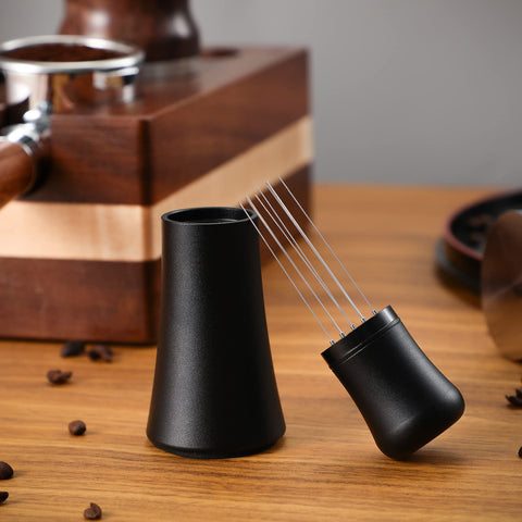 WDT Tool espresso station accessory in a matte black design
