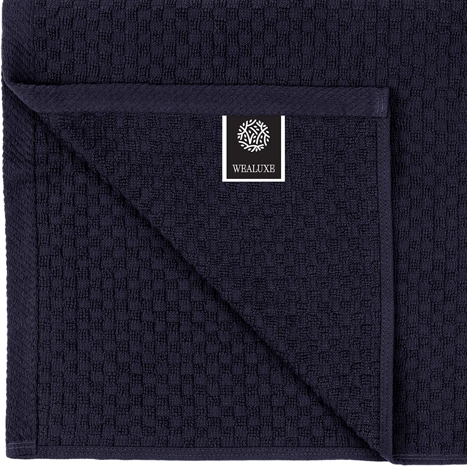 Wealuxe absorbent kitchen towels demonstrate quick liquid absorption for spills and dish drying.