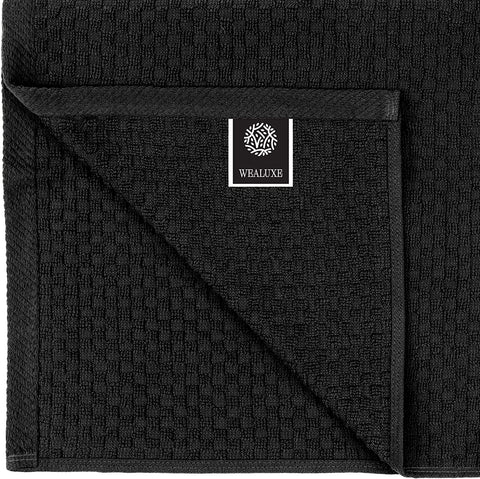 Wealuxe dobby weave 100% cotton towels offer lasting softness and absorbency.