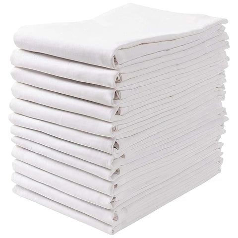 Wealuxe flour sack towels drying glass without lint for a crystal-clear shine