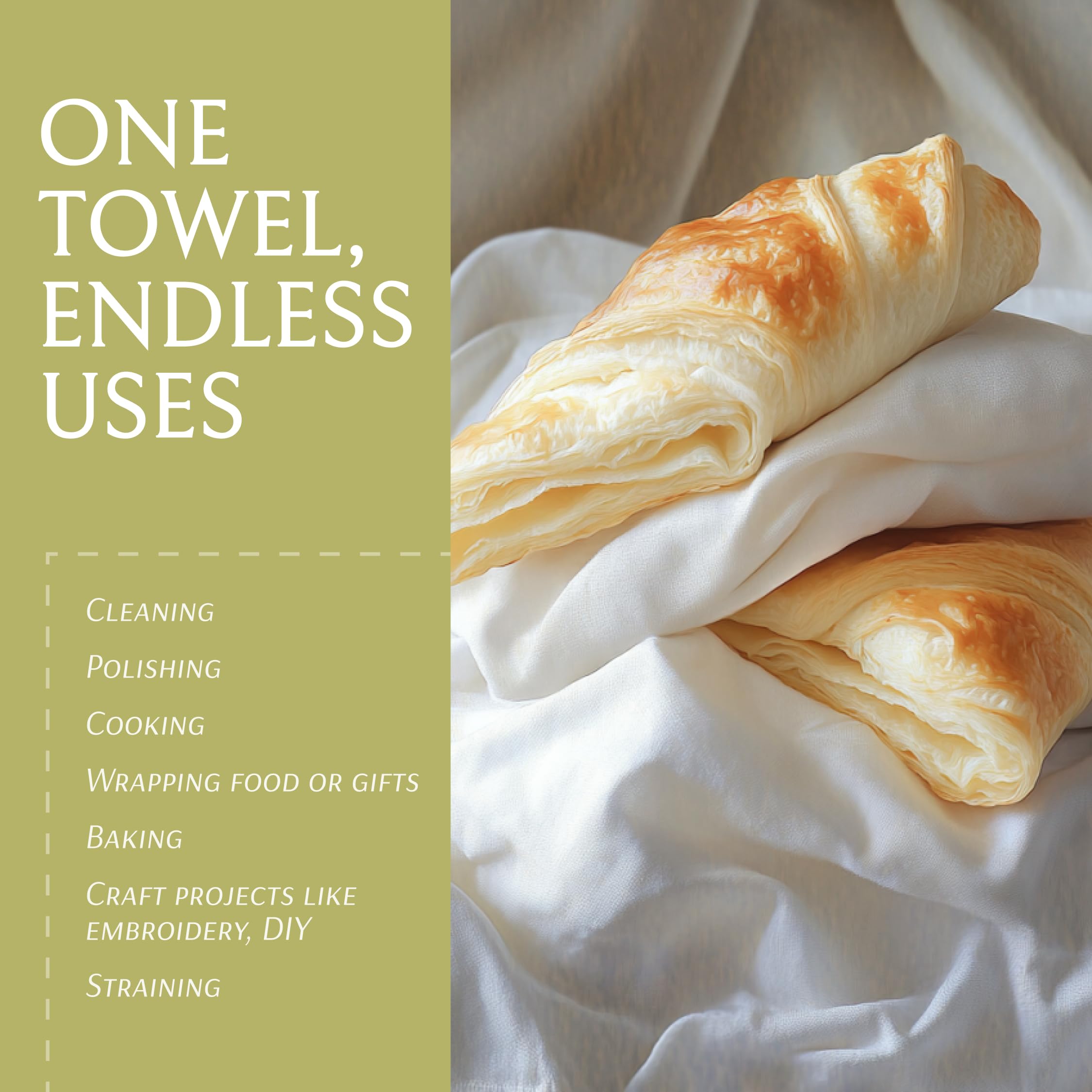 Wealuxe flour sack towels giant 28-inch square for large drying tasks