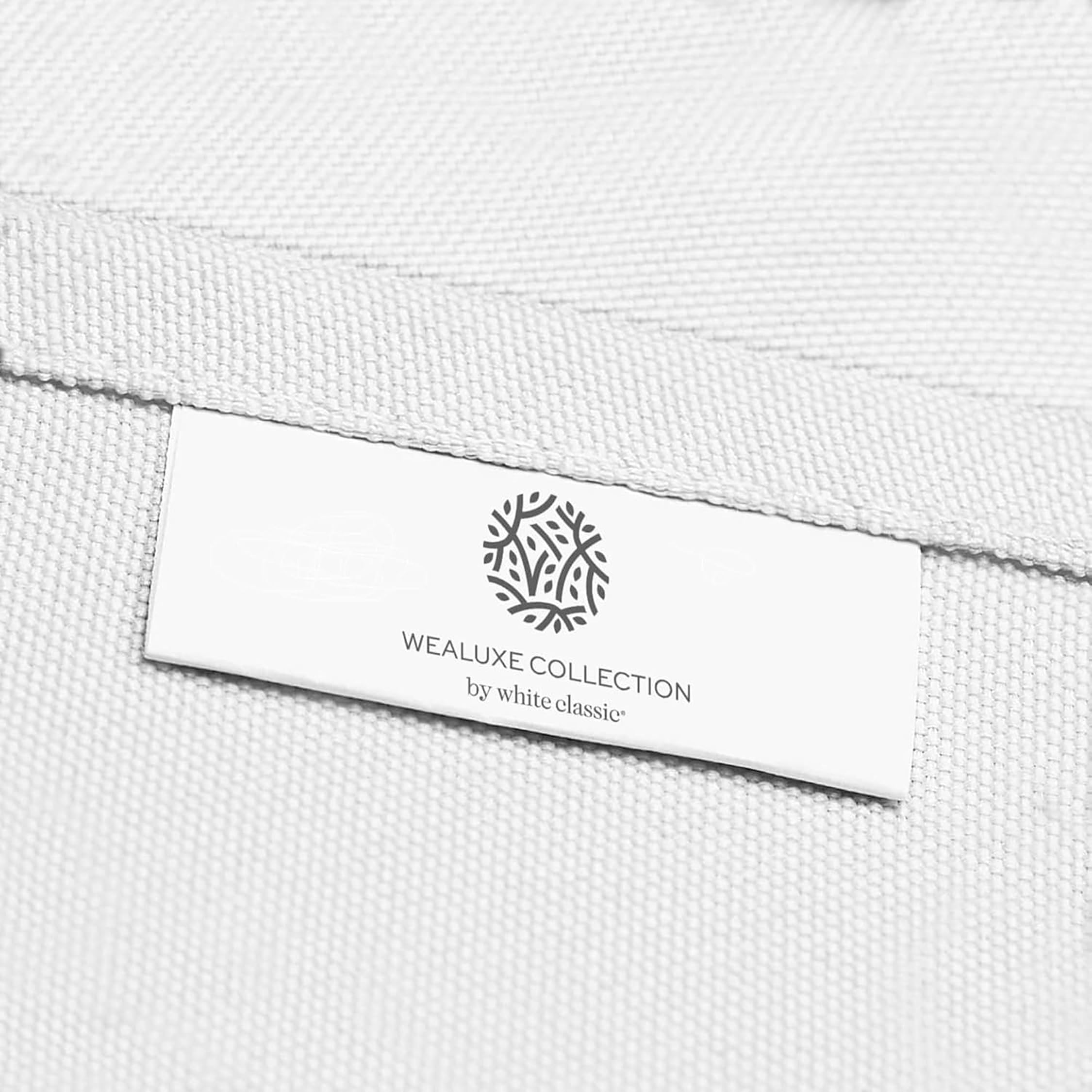 Wealuxe hemmed edge detail adds neat, durable finish.