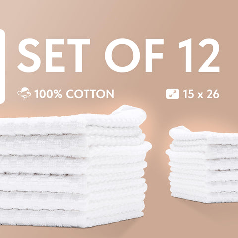 Wealuxe machine washable kitchen towels stay plush after many washes