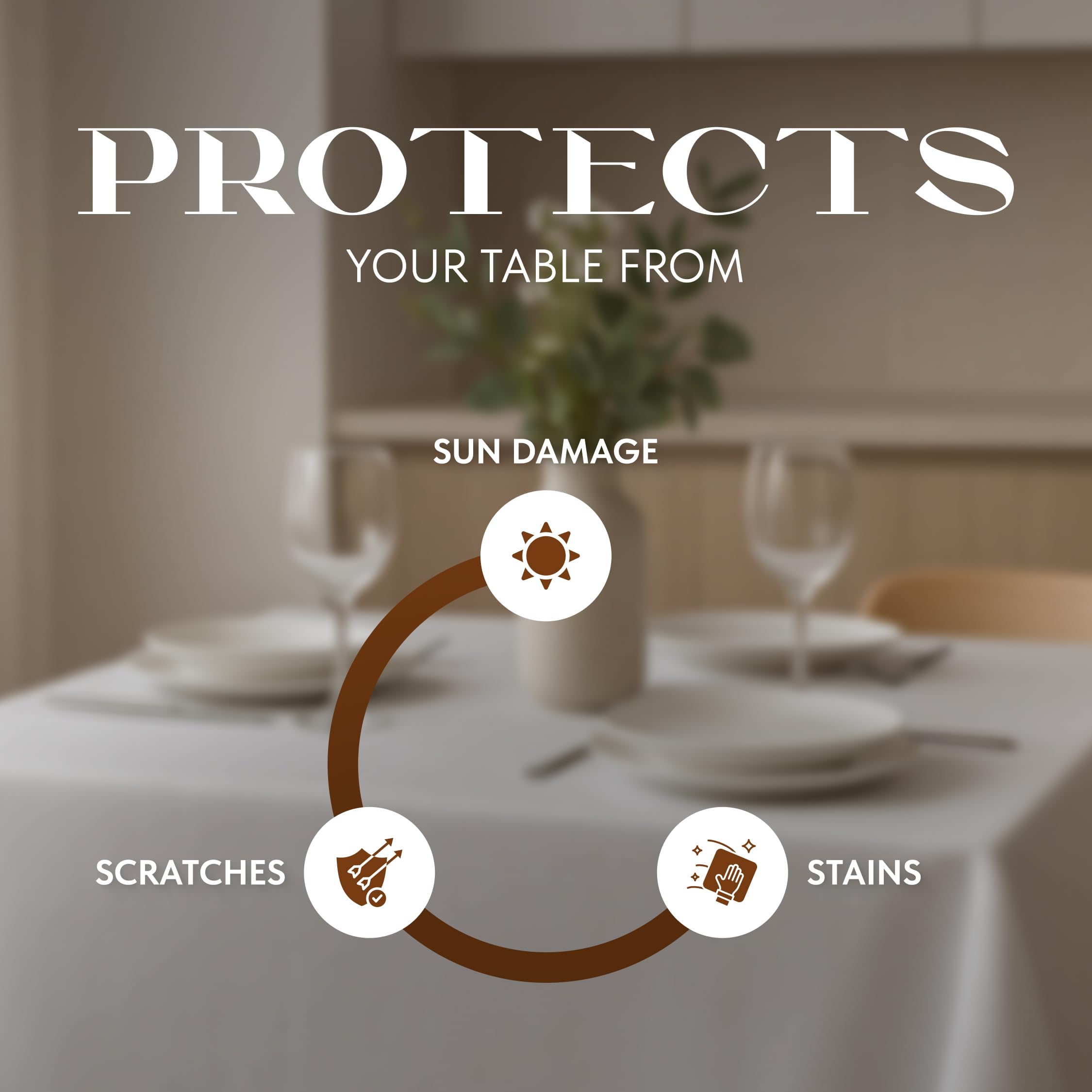 Draped Wealuxe tablecloth on a card table for elegant presentation.